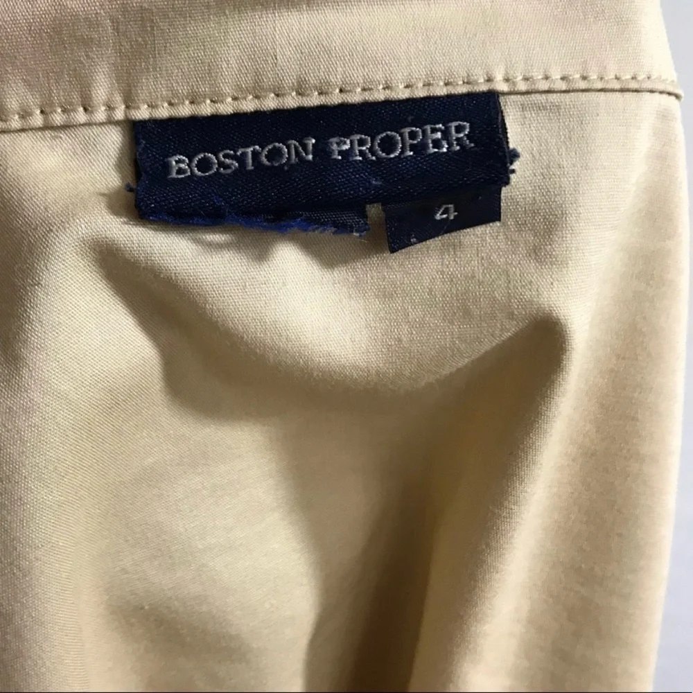 Boston Proper Tan Utility Blouse - Picture 5 of 10